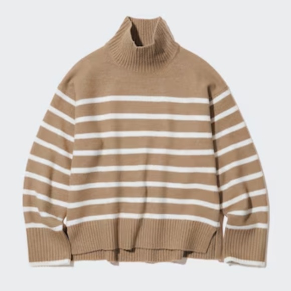 Uniqlo Souffle Yarn Long Sleeve Crew Neck Sweater Size M - Picture 1 of 6